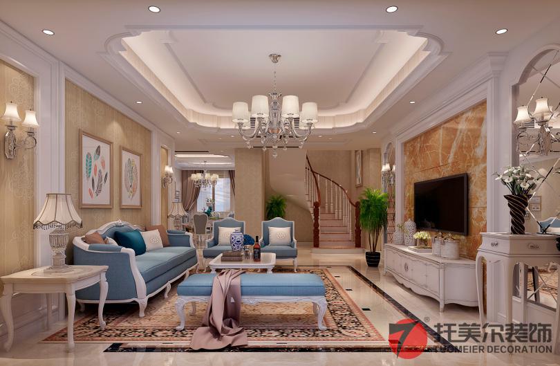 觀瀾國(guó)際200平歐式風(fēng)格裝修效果圖